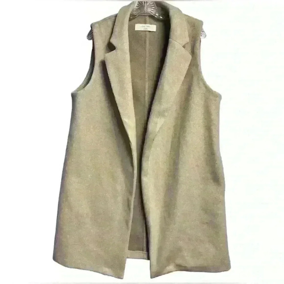 Love tree tan sleeveless trench coat women’s‎ size Large - Picture 1 of 5